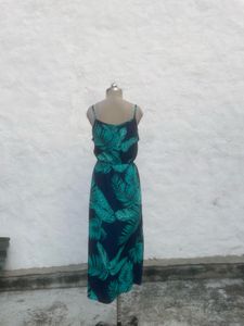 Tropical Print Maxi Dress