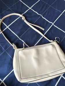 New Cream Quilted Crossbody Bag