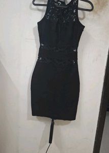 Chic Black Cut-Out Mini Dress