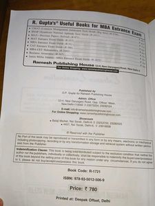 MBA Entrance Exam Prep Book