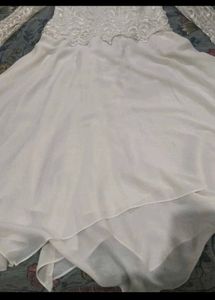 Elegant White Ethnic Gown