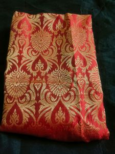 4 Red &amp; Pink Colour Unstitched Blouse Piece