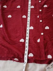 Maroon Heart Print shirt