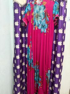 Vibrant Floral Print Robe