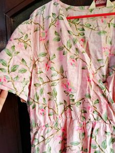 Pure Cotton Floral Midi Dress