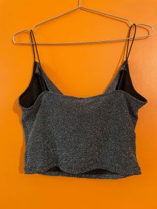 Sparkly Cowl Neck Camisole Top