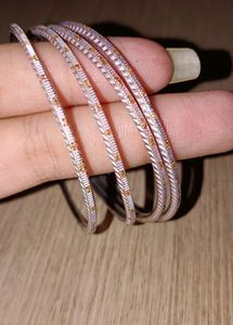 Baby Pink Colour Bangles Set