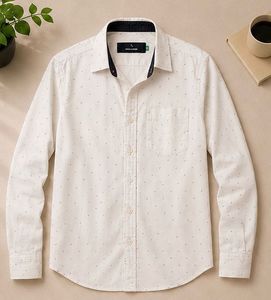 Men's Casual White Shirt