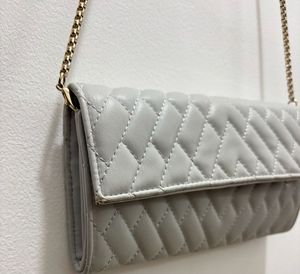 Zara Quilted Clutch with Golden Chain Strap