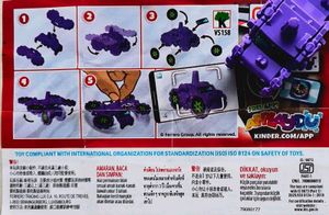 Set of 3 Mini Race edition kinderjoy Toys