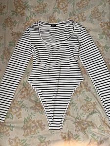 Striped Long Sleeve Bodysuit