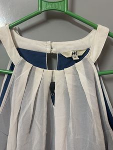 White &amp; Blue Mini Dress