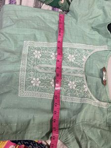 Stylish Green Embroidered Kurta