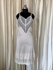 Vintage Lace Trim Slip Dress