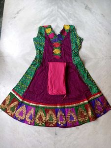 Elegant Embroidered Anarkali Suit