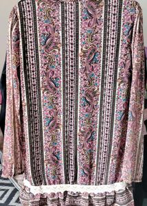 Bohemian Paisley Print Kurta Set