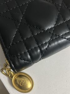 Dior Black Quilted Leather Wallet