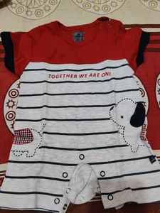 Cute Baby Romper with Elephant Design
