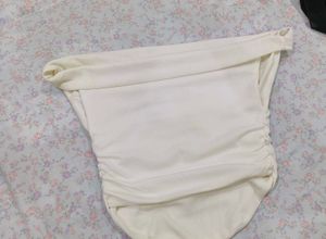 Off-White Ruched Blouse