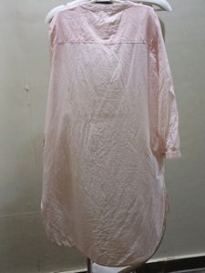 Pink Button-Down Tunic