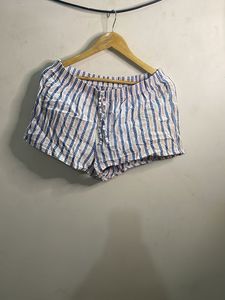 Cute Striped Pajama Shorts