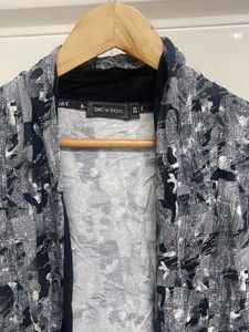 Men's Abstract Print Short Sleeve Shirt
