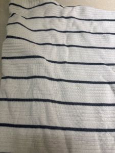 Classic Nautical Striped Knit Cardigan with Front