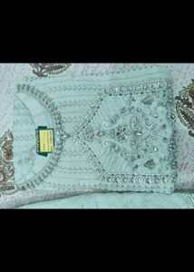 Embellished Mint Green Kurta Set