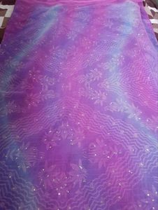 Elegant pink Ombre Saree