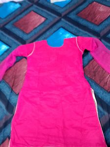Vibrant Pink Embroidered Kurta Set