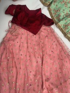 Elegant Pink Lehenga Choli Set