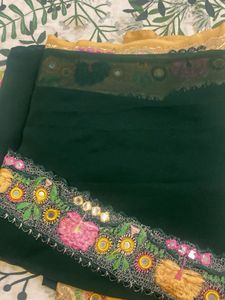 Embroidered Saree with Blouse
