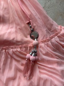 Stunning Pink Sequined Lehenga Choli Set