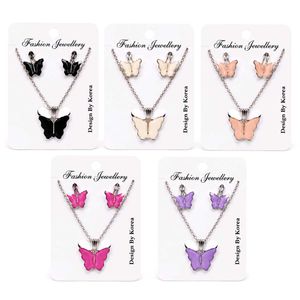 🦋 Butterfly Necklace & Earrings SetPACK OF 5