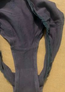 Comfortable Mauve Lace Trim Briefs
