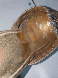 Gold Embellished Mules