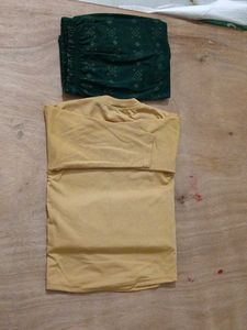 Kids Yellow &amp; Green Printed Pajama Set