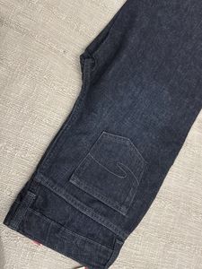 Dark blue Wash Wide Leg Jeans