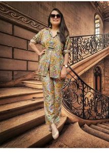Bohemian Print Kurta Set for Women