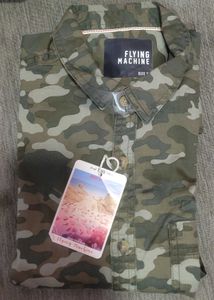 Best fitting Flying Machine Camouflage Print Shirt