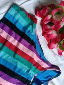 Colorful Striped Bikini Set