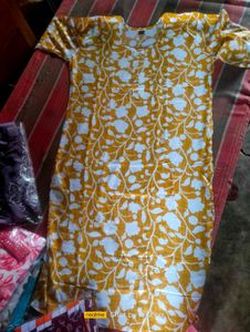 Floral Print Kurta For Single Peice 300/-