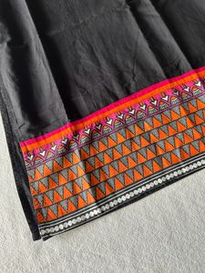 🖤🧡 Beautiful cotton Black kurta
