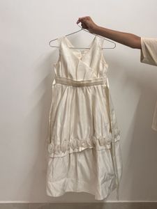 Elegant Cream Party Dress