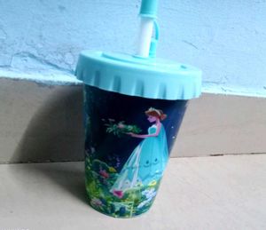 Kids Princess Themed Tumbler with Straw