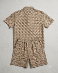 Men's Sleepwear Set Leapoard print waist 32