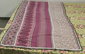 Elegant Printed Saree with Metallic Border