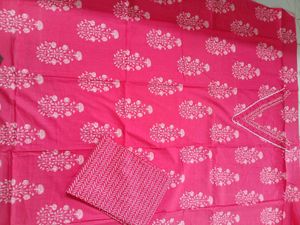 Pink Printed Kurta Set