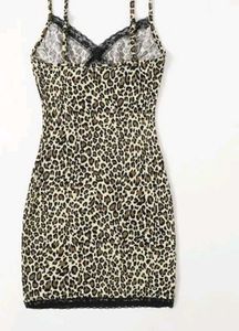 Leopard Print Slip Dress