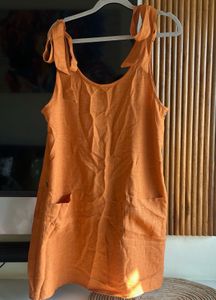 Orange Tie Strap Sundress - Size 34/36